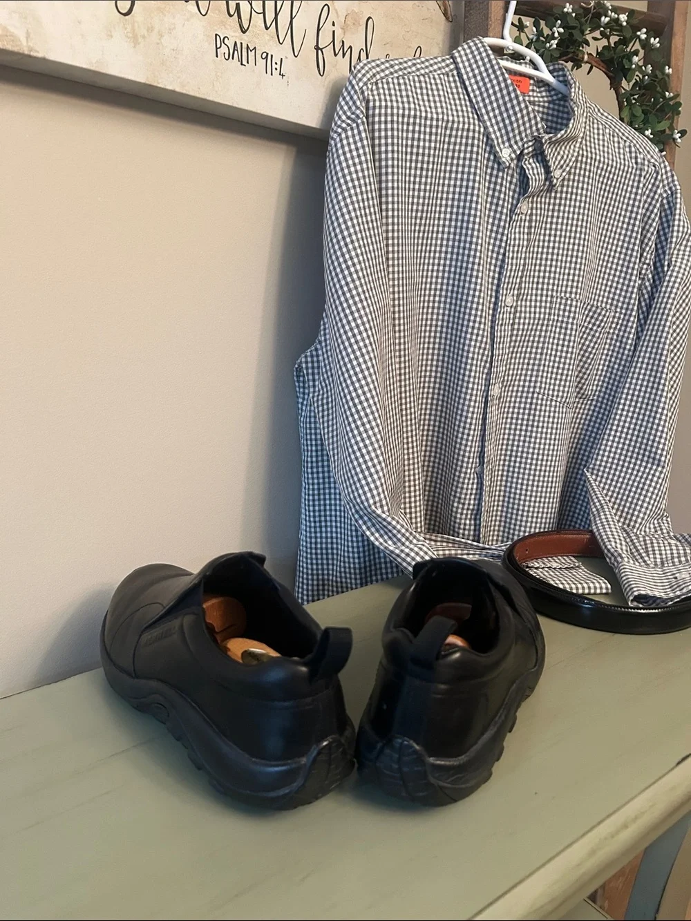 Merrell Black Slip-On Leather Casual Loafers